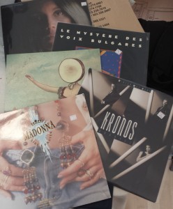 Madonna, Kronos Quartet, Emmylou Harris and Bulgarian women's choir on vinyl